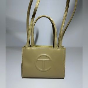 Telfar Small Shopping Bag in Cream